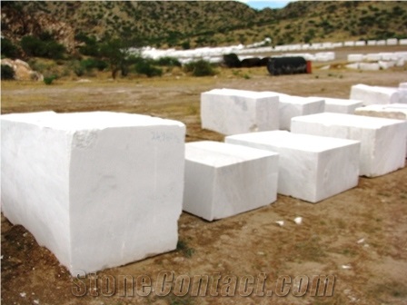 White Rhino Marble Block, Namibia White Marble