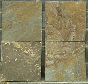 China Rustic Yellow Slate Flooring Tile, Flooring Slate