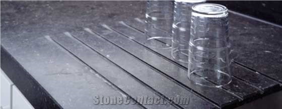 Black Honed Countertop Belgian Blue Stone Grey Blue Stone From