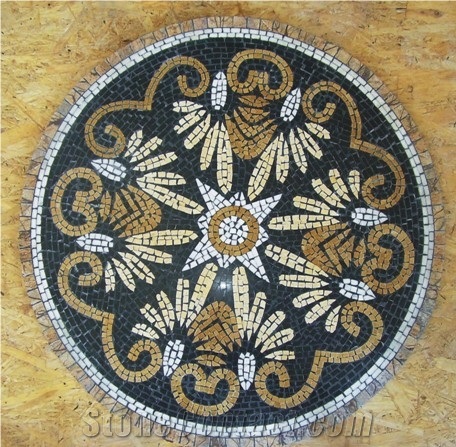 Natural Stone Mosaic Medallion 70cm