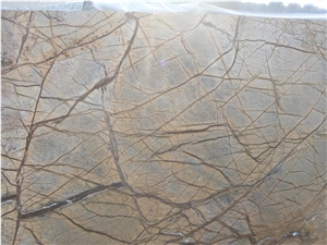 Rain Forest Brown Marble Slabs & Tiles, India Brown Marble