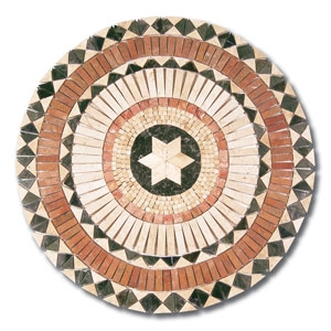 Travertine Mosaic Medallions 082