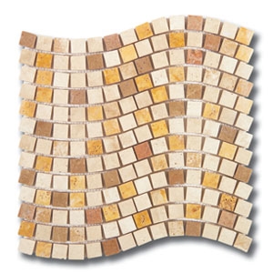 Mediterraneans Travertine Mix Mosaic