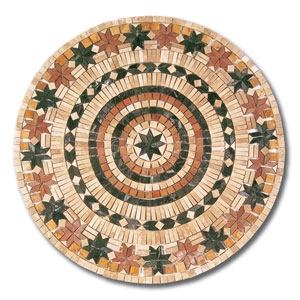 Travertine Mosaic Medallions