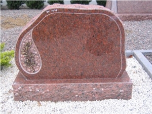 Tombstone Polished Vanga Red Granite