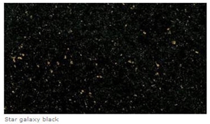 Star Galaxy Granite Slabs & Tiles, India Black Granite