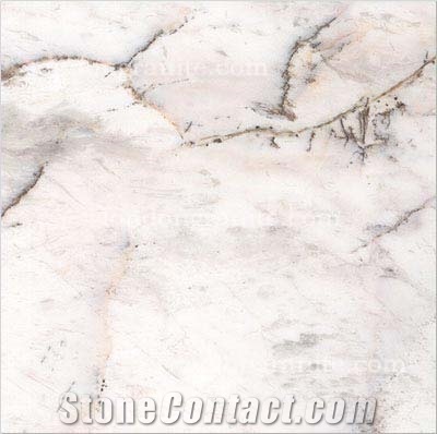 Volakas Spider Marble Slabs & Tiles, Greece White Marble