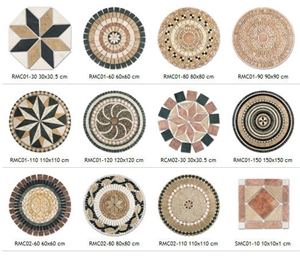Natural Stone Mosaic Medallions