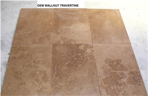 Walnut Travertine Slabs & Tiles, Turkey Brown Travertine