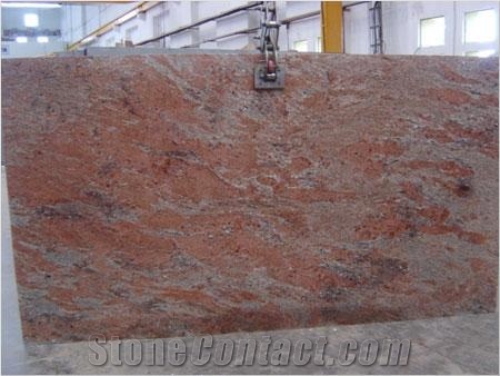 Rosewood Granite Slabs, India Pink Granite
