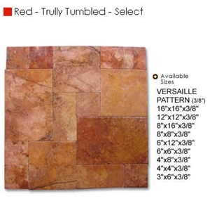 Red Travertine - Tumbled