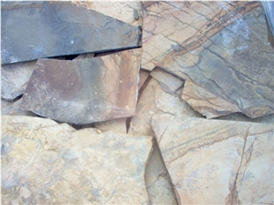 Flagstone Fossil, Petra Karistos Green Quartzite Flagstone