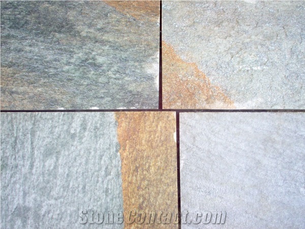 Karystos Grey Slate Slabs & Tiles, Greece Grey Slate