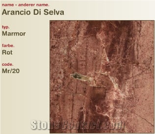 Arancio Di Selva Marble Tile, Italy Red Marble