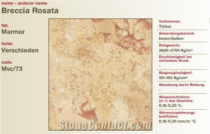 Breccia Roja Marble Slabs & Tiles, Dominican Republic Red Marble