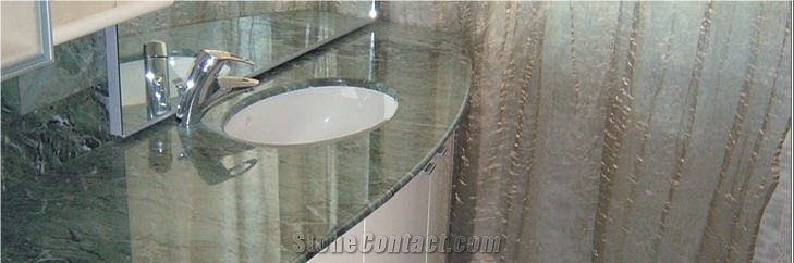 India Green Marble Vanity Tops