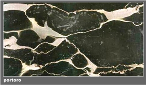 South Africa Nero Portoro Marble Slabs & Tiles