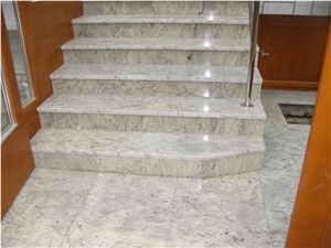 River White Granite Stairs
