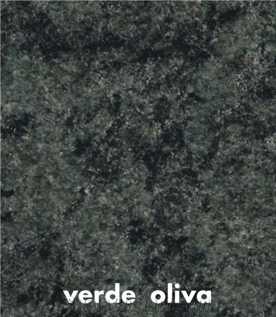 Verde Oliva Granite Slabs & Tiles, Ukraine Green Granite