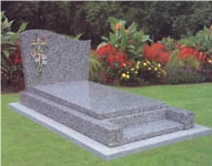 Tombstone, Monuments, Orion Blue Granite Tombstone