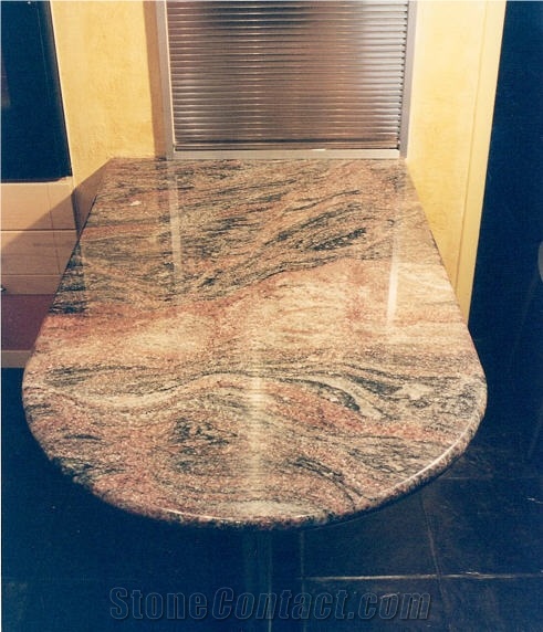 Juparana Colombo Gold Granite Table Tops
