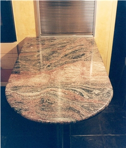 Juparana Colombo Gold Granite Table Tops
