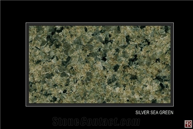 Silver Sea Green Granite Slabs & Tiles, Saudi Arabia Green Granite