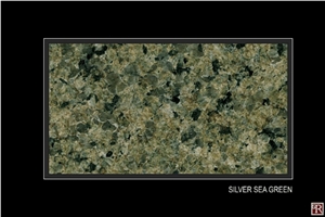 Silver Sea Green Granite Slabs & Tiles, Saudi Arabia Green Granite
