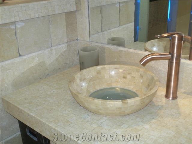 Jerusalem Stone Mosaic Wash Basins Vanities From Israel