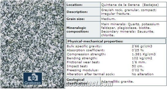 Gris Quintana Granite Slabs & Tiles, Spain Grey Granite