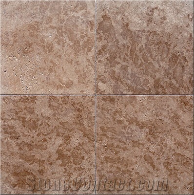 Light Walnut Travertine Slabs & Tiles, Turkey Brown Travertine