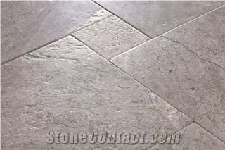 Silver Limestone Brushed, Turkey Grey Limestone Tiles, Pattern Sets