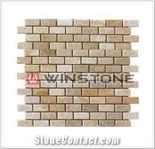 Brown Travertine Mosaic Wssm-1114