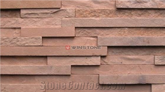 Red Slate Wall Stone Wsc-018