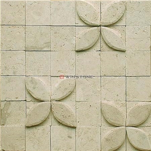 Beige Sandstone Wall Mosaic Wsm-012