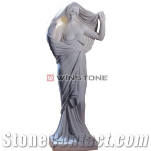 White Marble Human Sculpture Wsca-003