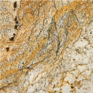 Golden Crystal Granite Slabs & Tiles, Brazil Yellow Granite