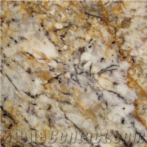 Silver and Gold Granite Slab Size Varied