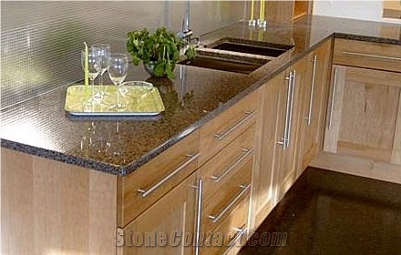 Mahogany Granite Sweden Kitchen Countertop