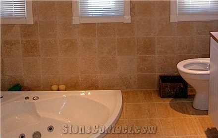 Travertine Tiles Bath Design