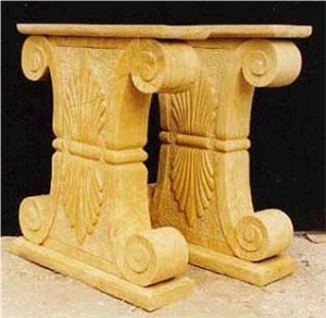 Yellow Marble Table Stand