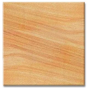 Teak Wood Sandstone Slabs & Tiles, India Yellow Sandstone