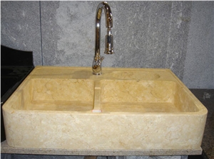 Jerusalem Gold Yellow Limestone Sinks & Basins