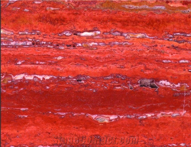 Turkey Red Travertine Slabs & Tiles