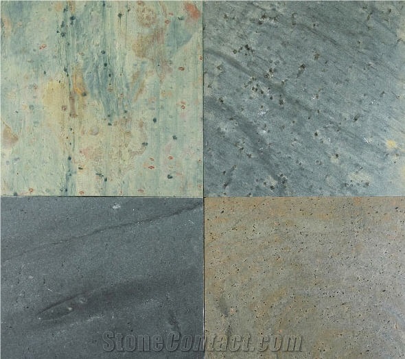 Ocean Green Slate Slabs & Tiles, India Green Slate