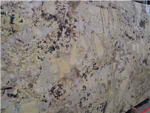 Delicatus Granite Slab, Brazil Yellow Granite