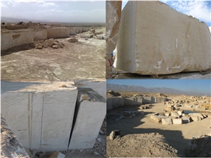 Iran Beige Travertine Blocks