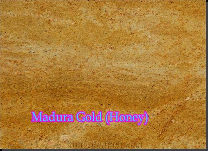 Madura Gold Granite Slabs & Tiles, India Yellow Granite