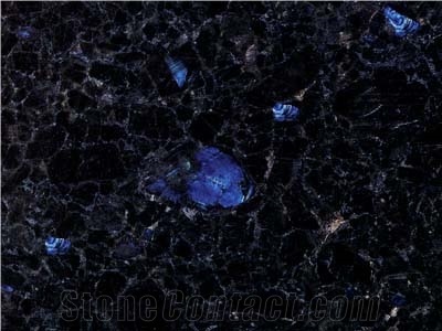 Volga Blue Granite Slabs & Tiles, Ukraine Blue Granite