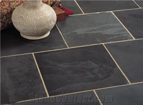 Black Slate Floor Tile
